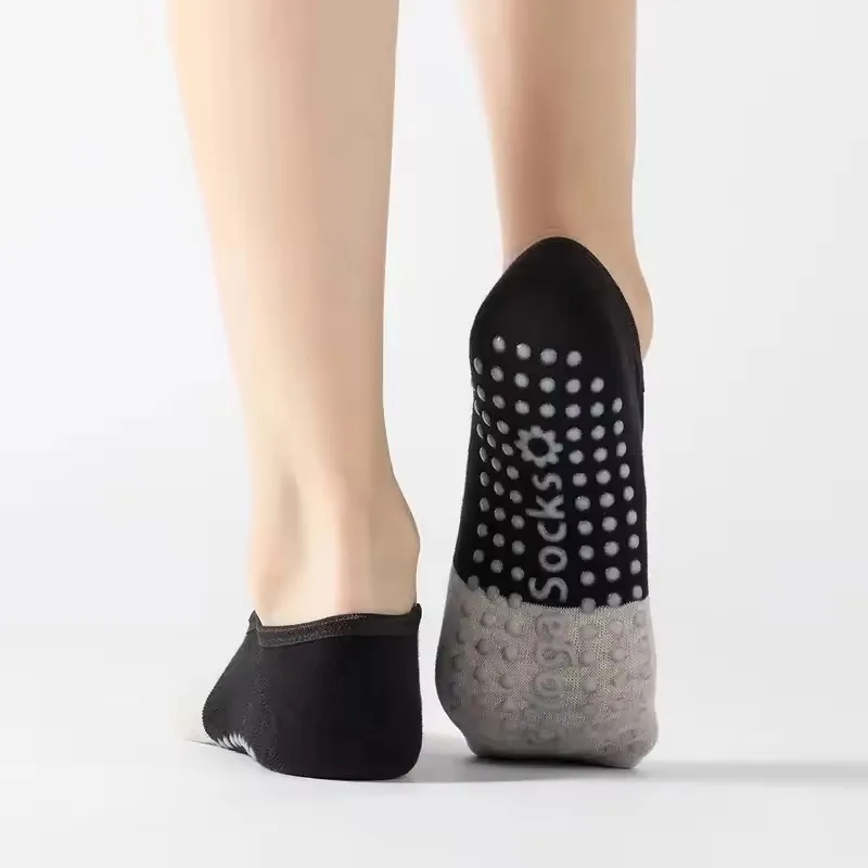 New Sports Yoga Socks Slipper Women Anti Slip Cotton Ladies Pilates Socks Ballet Heel Protector Professiona Yoga Dance Socks - Image 5